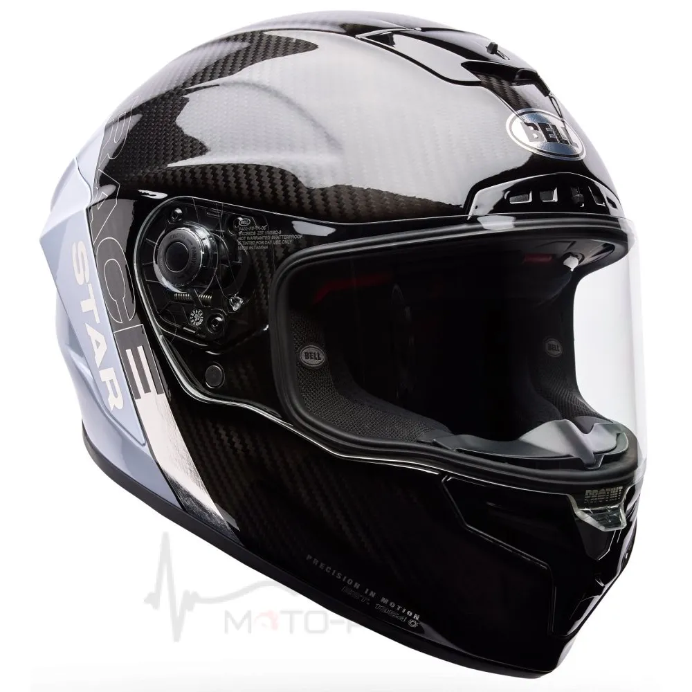 Шолом BELL RACESTAR DLX Flex® Helmet - STRIKE [Silver], L