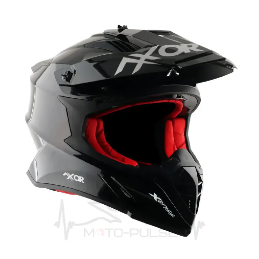Мотошолом AXOR X-CROSS SC (Чорно-червоний) L