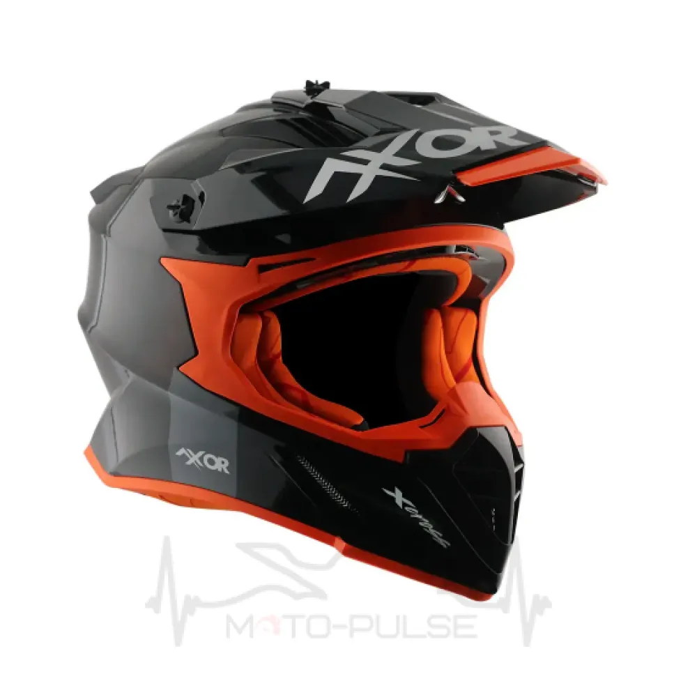 Мотошолом AXOR X-CROSS SC (Чорно-червоний) M