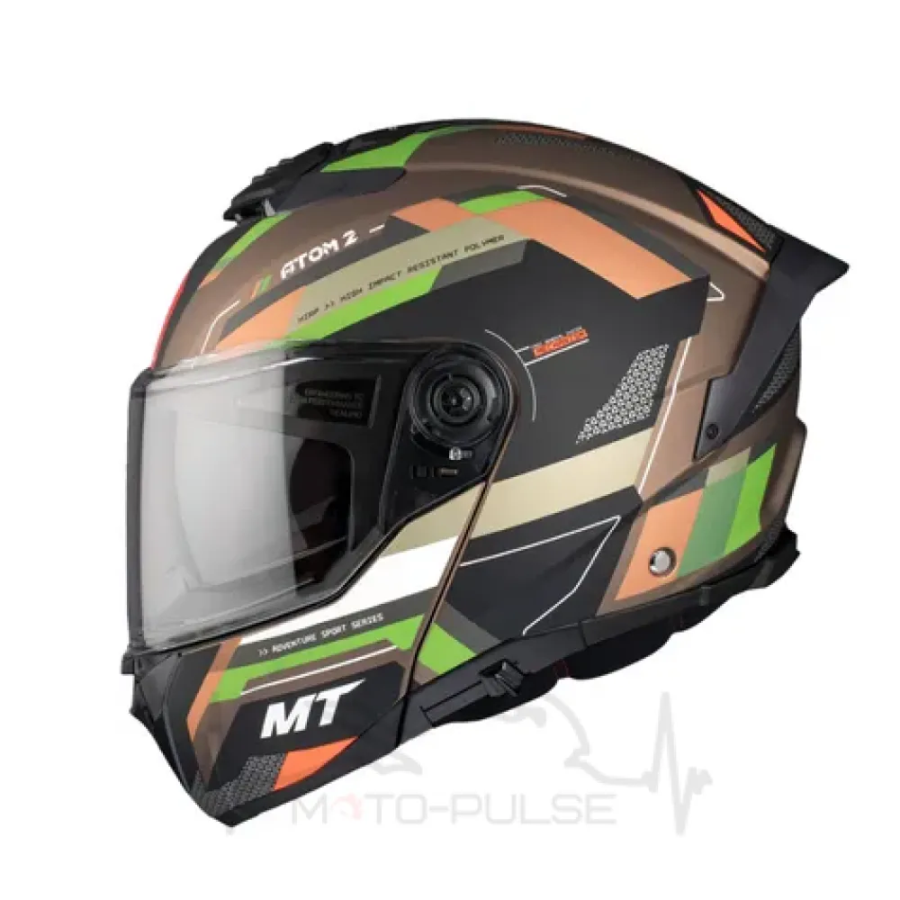 Мотошолом MT Atom 2 SV BAST A6 Khaki ( Розмір: L )
