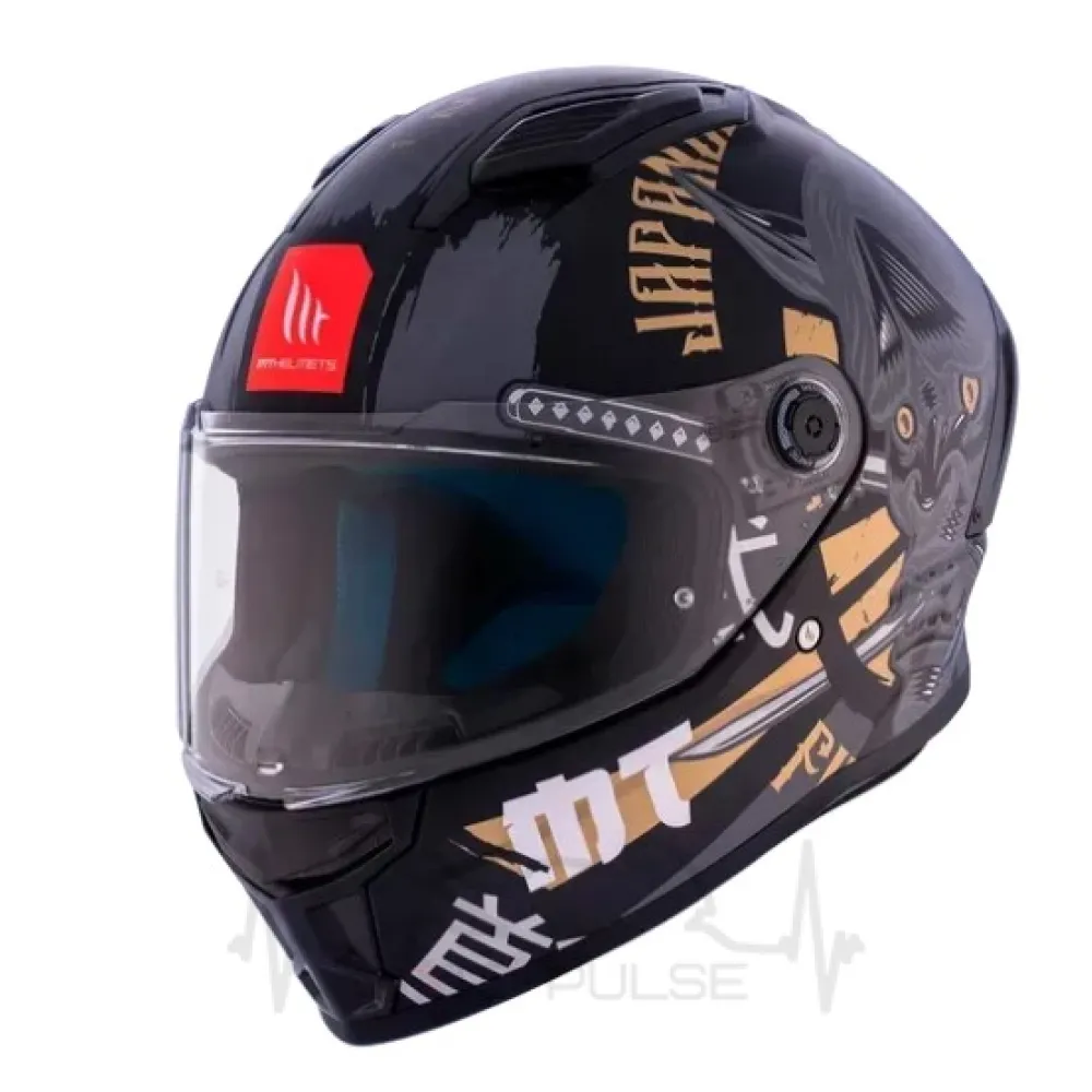 Мотошлем MT Stinger 2 KRT B9 матовый черный/серый (M)