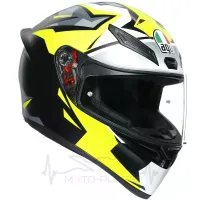 Мотошлем Интеграл AGV K-1 Mir 2018 (0281A110-004,S, Black Grey Yellow Matt) MD