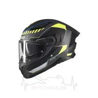 Мотошолом AXXIS PANTHER SV «GALE» Чорно-сіро-жовтий матовий M