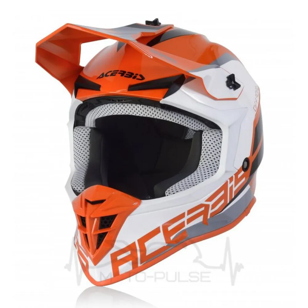 Мотошлем Кросс/Эндуро  ACERBIS LINEAR orange/white 