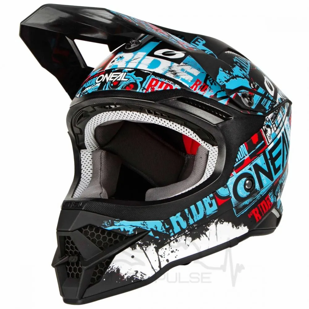 Мотошлем Кросс/Эндуро Oneal 3SRS Ride (6027-133, M, Black/Blue/White)