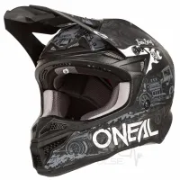Мотошлем Кросс/Эндуро Oneal 5SRS Hot Rod (0628-113, M, Black/White/matt)