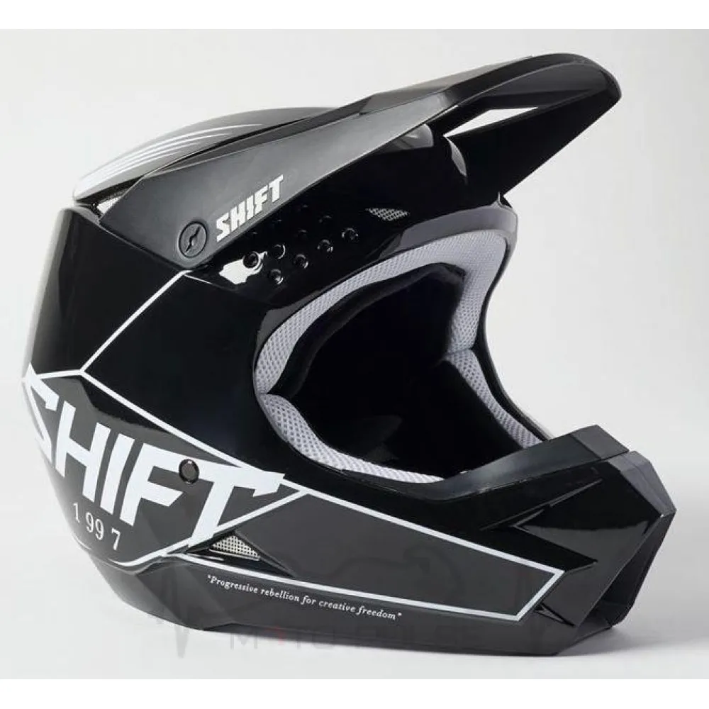 Мотошлем Кросс/Эндуро SHIFT WHITE LABEL BLAC HELMET [BLACK] (L)