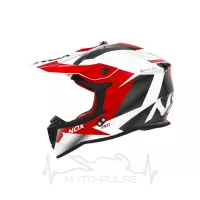 Мотошолом NOX N633 Fusion White/Red L