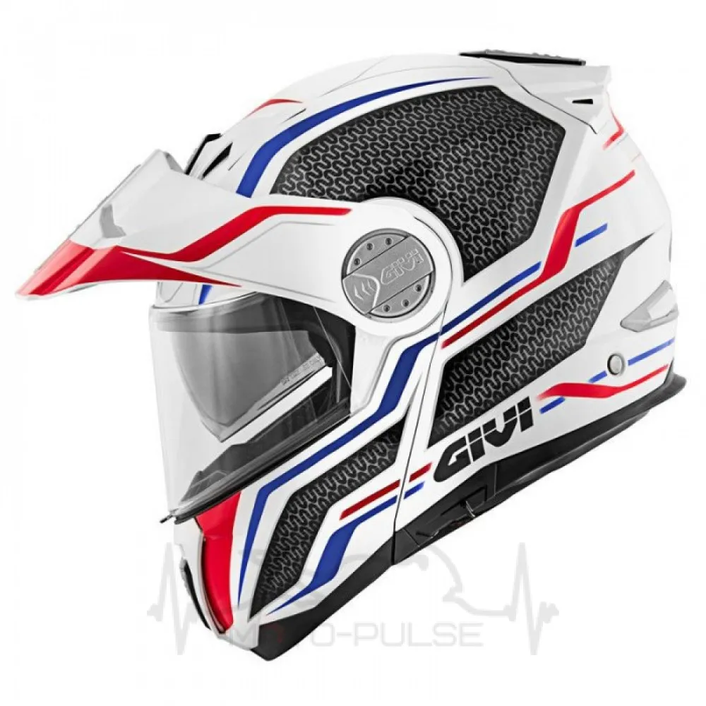Мотошлем Flip-up Givi X.33 Canyon Layers  White Red Blue (M) K
