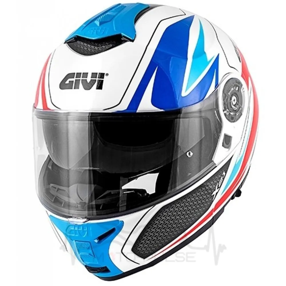 Мотошлем Flip-up Givi X.21 Challenger Shiver White Blue  (HX21FSHWL60, L) K