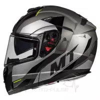 Мотошлем Flip-up MT Atom Transend Black/Gray (XXL) MP