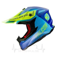 Мотошлем Кросс/Эндуро  MT FALCON SYSTEM GLOSS FLUOR YELLOW S