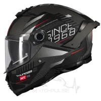 Мотошолом MT Thunder 4 Luminance D1 матовий чорний/сірий (XL)