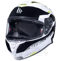 Мотошлем Интеграл MT Targo Enjoy White/Black/Yellow (Размер: XL)