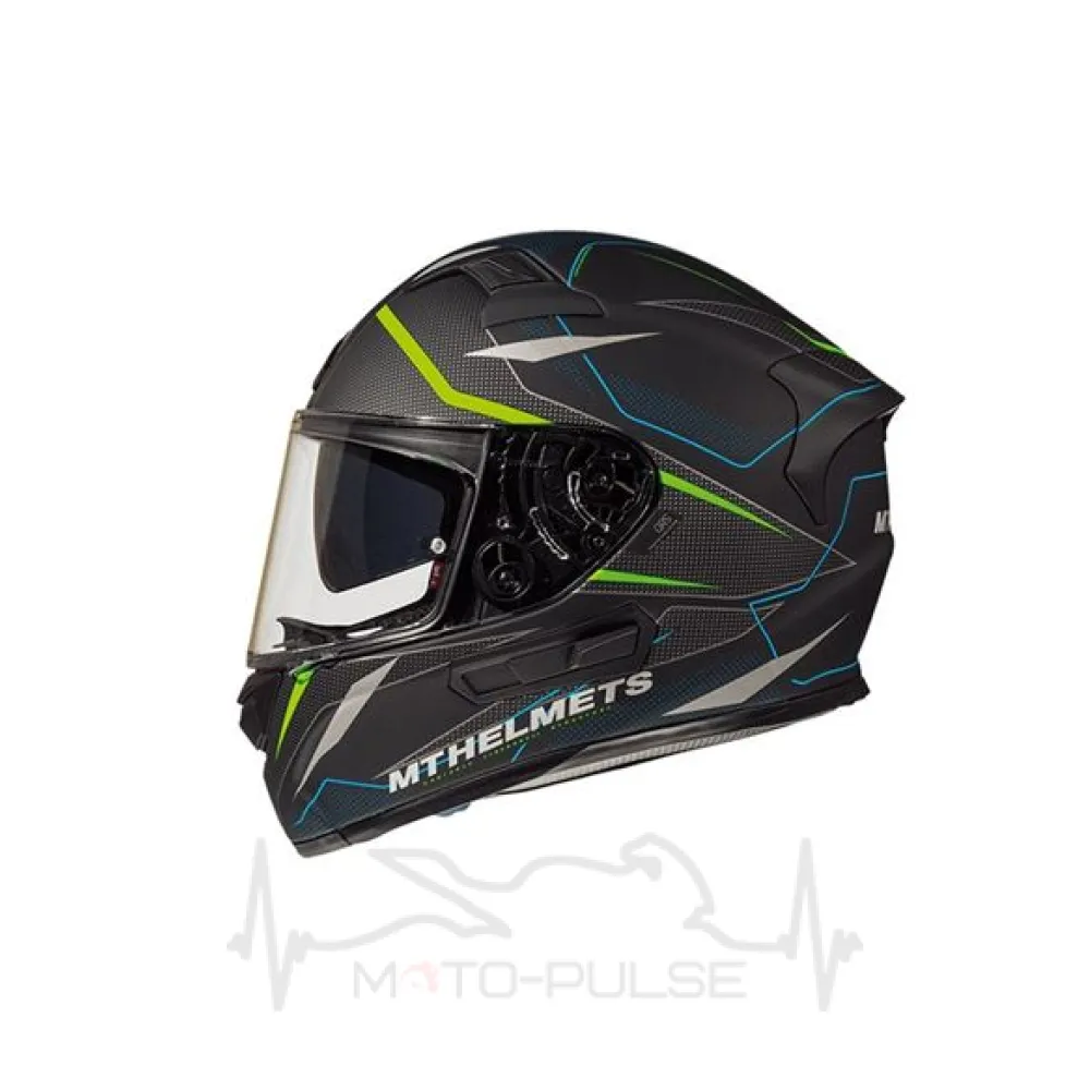 Мотошлем Интеграл MT KRE SV Intrepid C1 Matt Fluor Green (S) MM