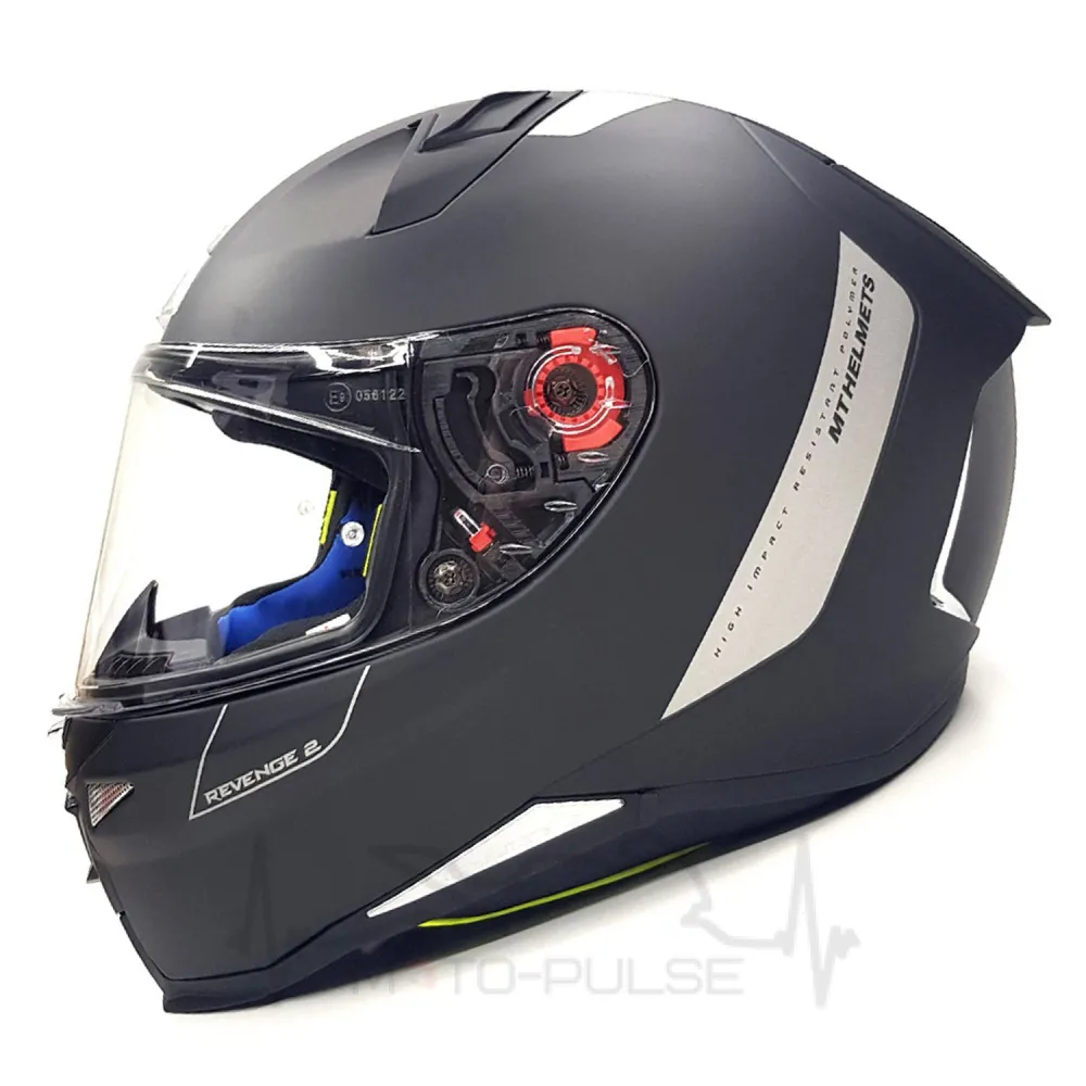Мотошлем MT Revenge 2 Solid Black Gloss (M) MP