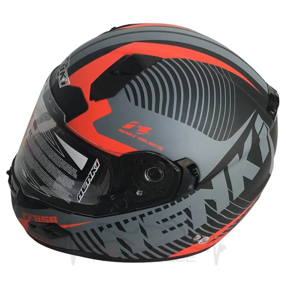 ШЛЕМ ИНТЕГРАЛ NENKI FF-856 MATTE GREY ORANGE (M)