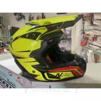 Мотошлем Кросс/Эндуро Nitro MX690 L SAFETY YELLOW/BLACK/RED L