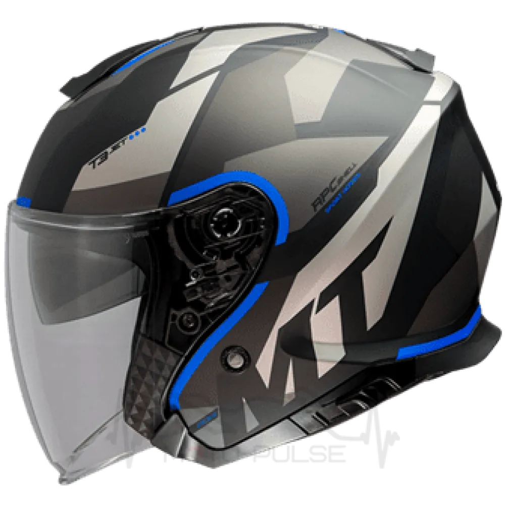 Мотошлем Открытый MT Jet Thunder 3 SV Matt blue (M) MM