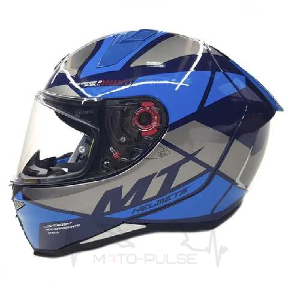 Мотошлем Интеграл MT Revenge 2 Scalpel A7 Gloss Blue (M)