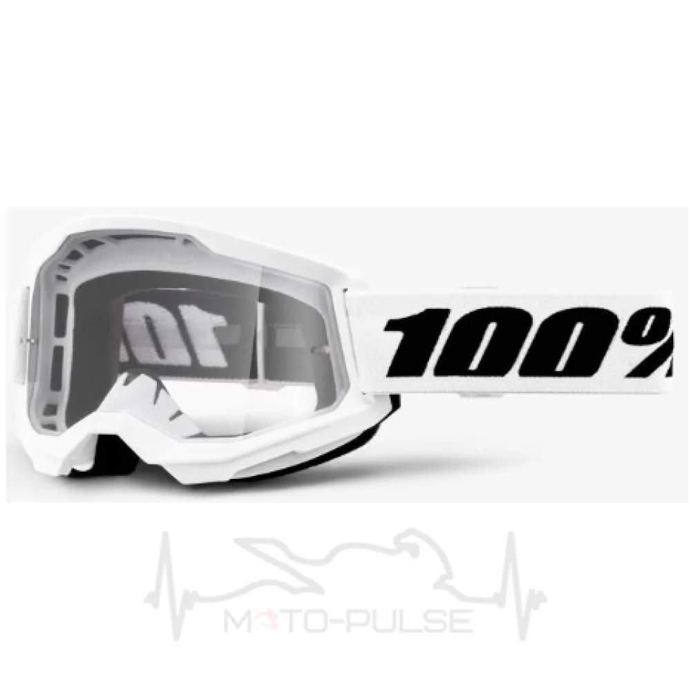Окуляри 100% STRATA 2 Goggle [White] Clear Lens