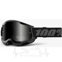 Окуляри 100% STRATA 2 SAND Goggle [Black] Smoke Lens