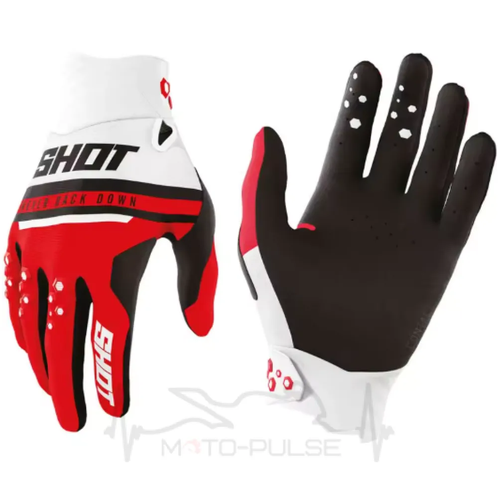 Моторукавиці Shot (Red-White) XL