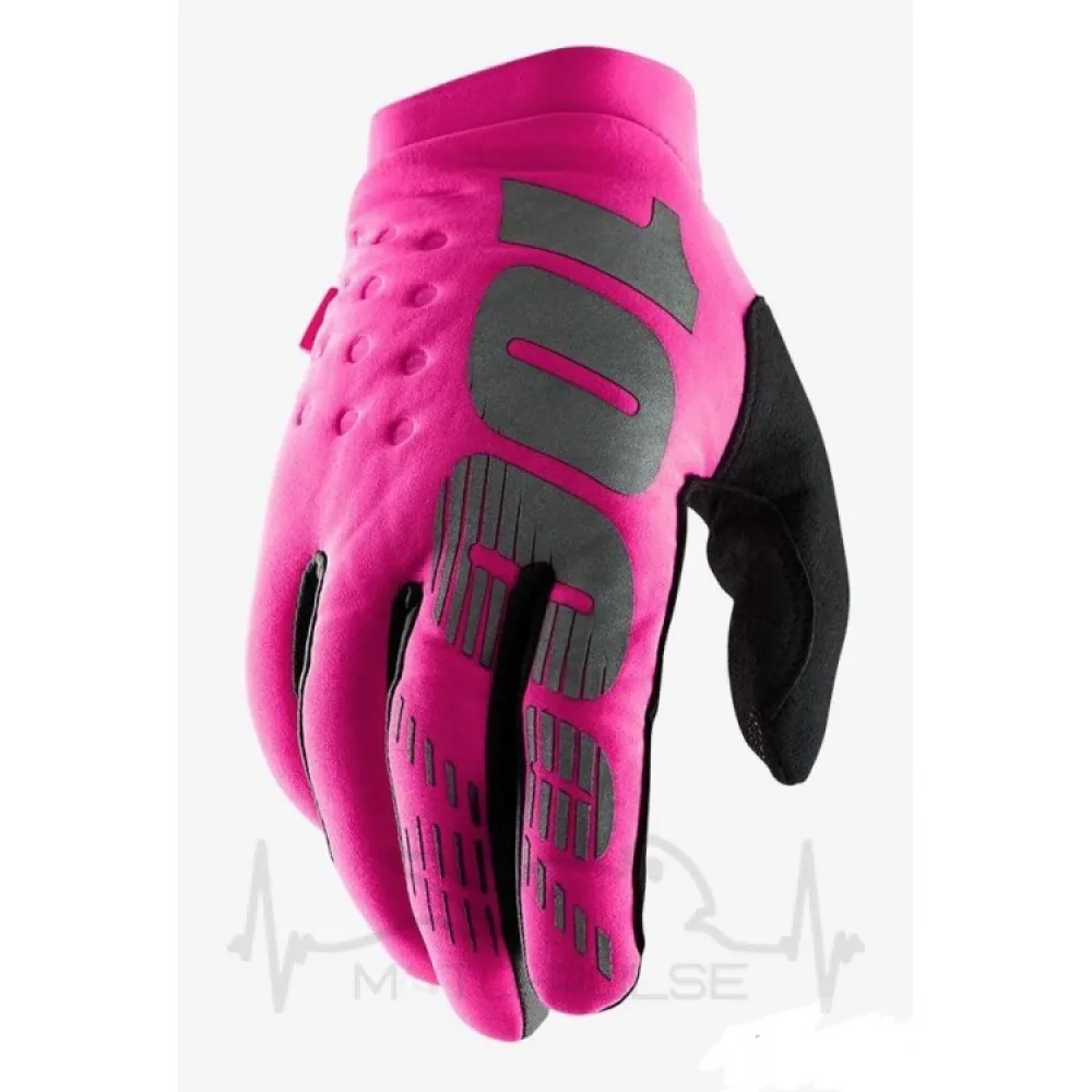 Мотоперчатки эндуро зимнии RIDE 100% BRISKER Women’s Cold Weather [Pink] (М)