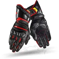 Мотоперчатки кожанные Shima RS-2  Black\Red (XL)