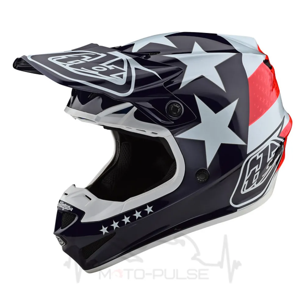 МотоШолом TLD SE4 POLYACRYLITE [FREEDOM RED / WHITE] M