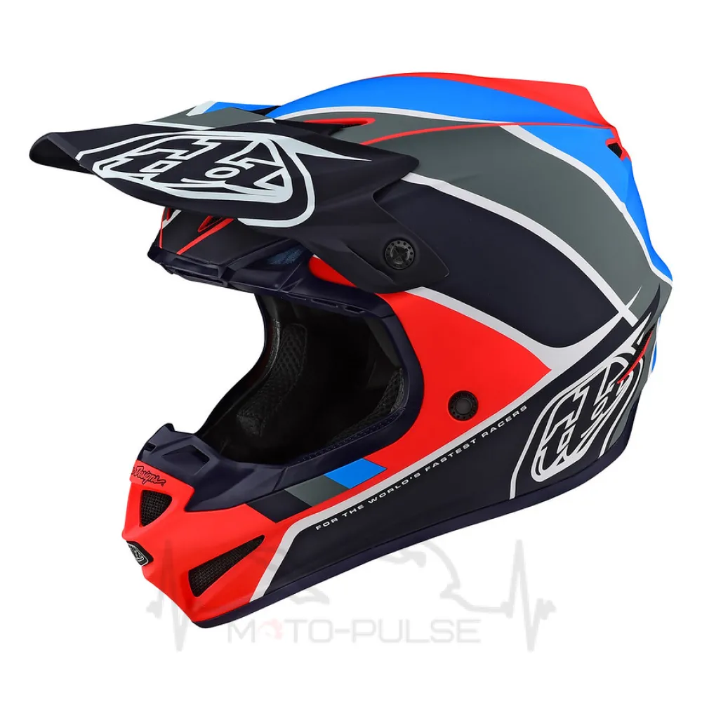 МотоШолом TLD SE4 POLYACRYLITE [BETA ORANGE / NAVY] L