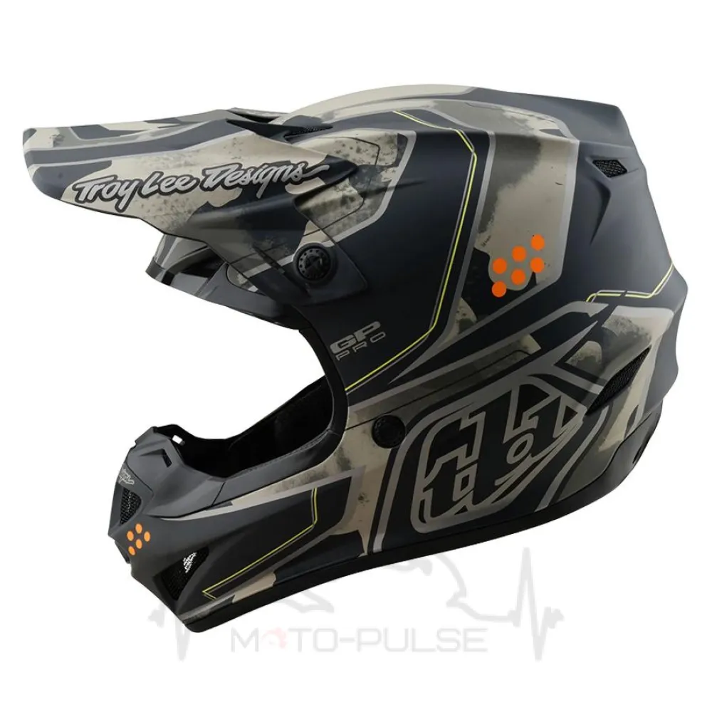 Мото шолом TLD GP PRO HELMET; TROOPER [BLACK / CAPER] L