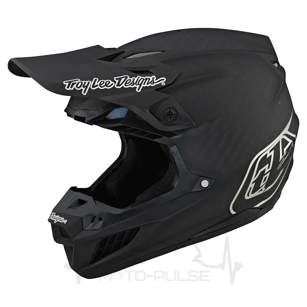 Мото Шолом TLD SE5 Carbon Helmet [Stealth BLk/Chrome] M