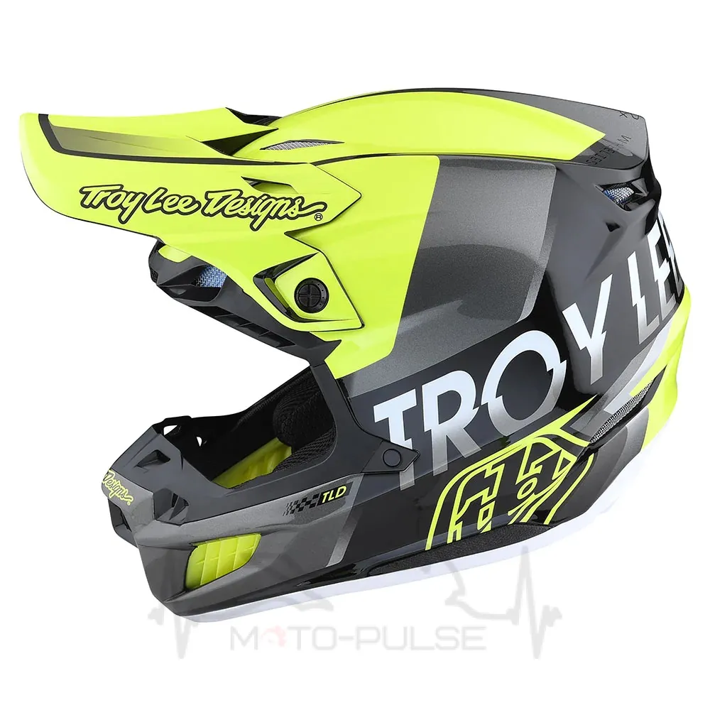 Мото шлем TLD SE5 COMPOSITE HELMET [QUALIFIER GLO YELLOW/BLk] M