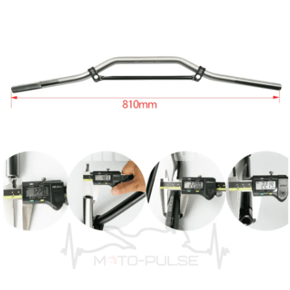Руль универсальный CNC 22mm GREY OTOM
