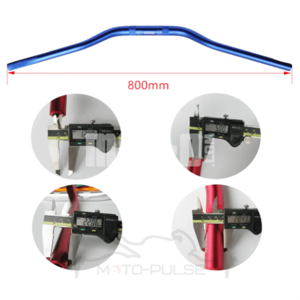 Руль универсальный CNC 28mm Blue OTOM