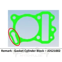 Прокладка під ЦПГ Bajaj NS125/BOXER  JD521002