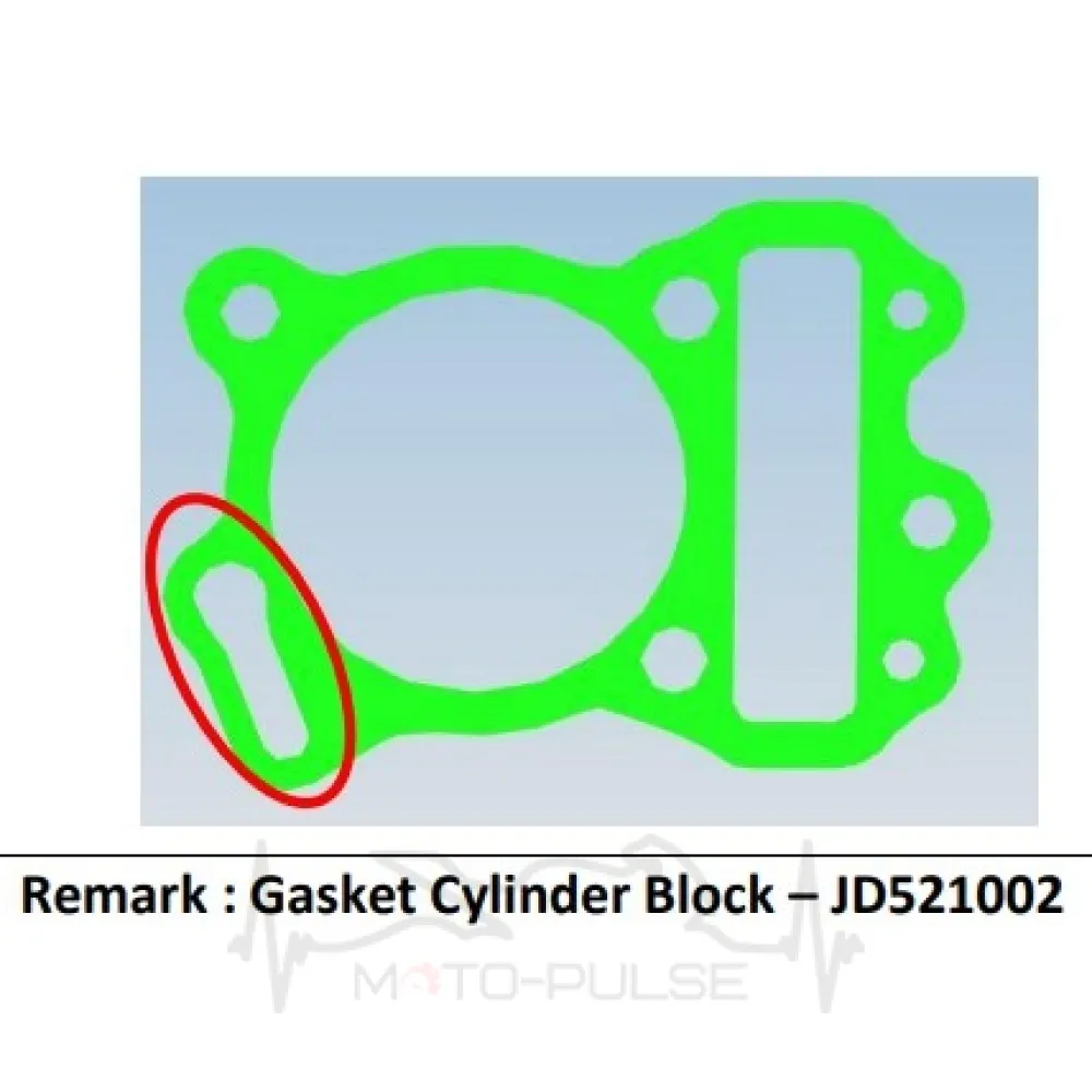 Прокладка під ЦПГ Bajaj NS125/BOXER JD521002