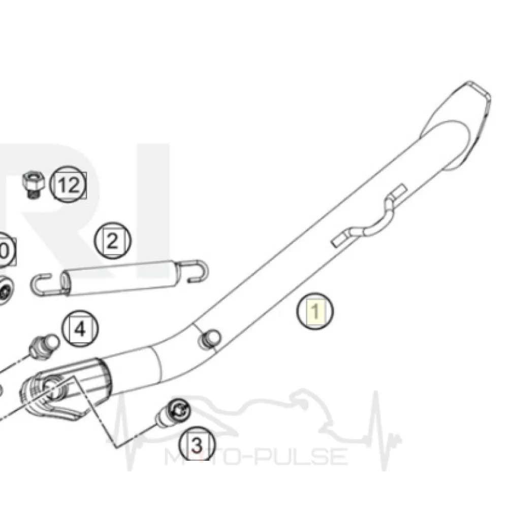 Бокова опора KTM 890 Adventure S 63503023000C1