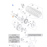 Прижимна пластина пружин зчеплення KTM 690 76632006000