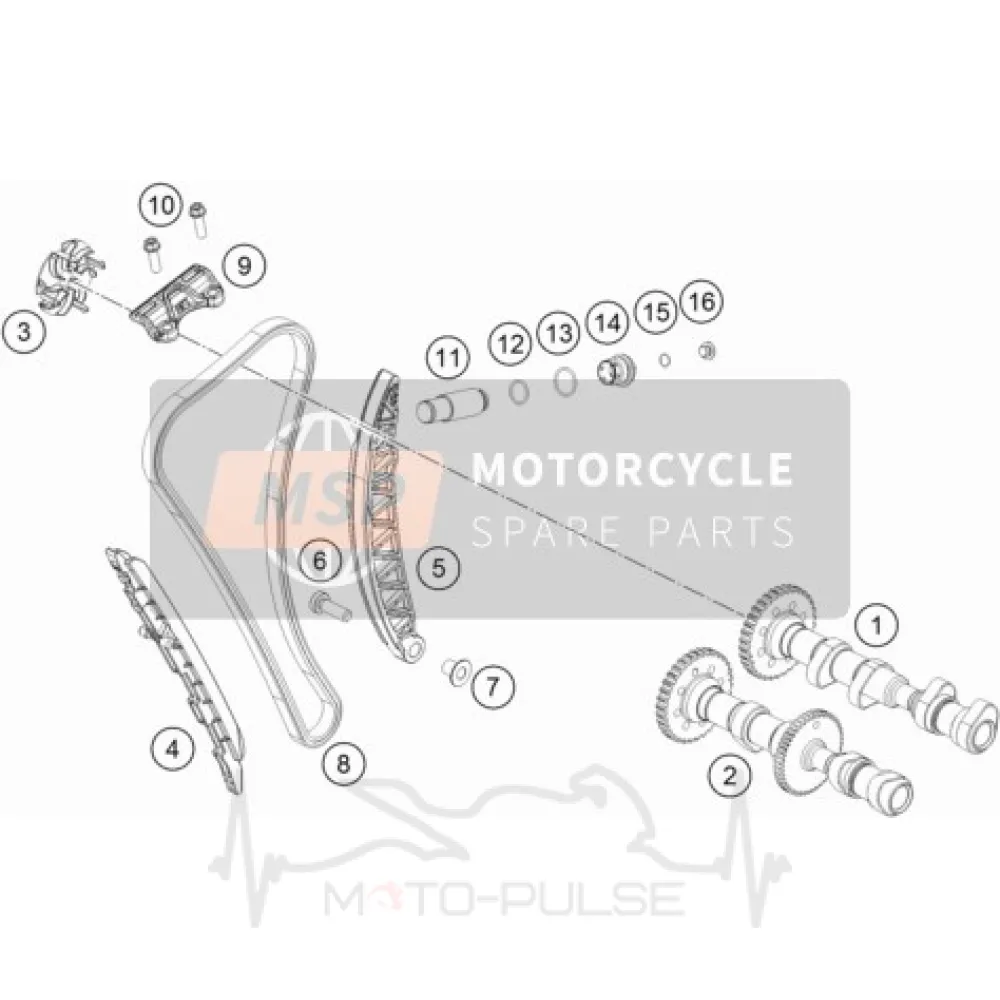 Ланцюг ГРМ KTM 790 890 63536013100 \ 63636013000