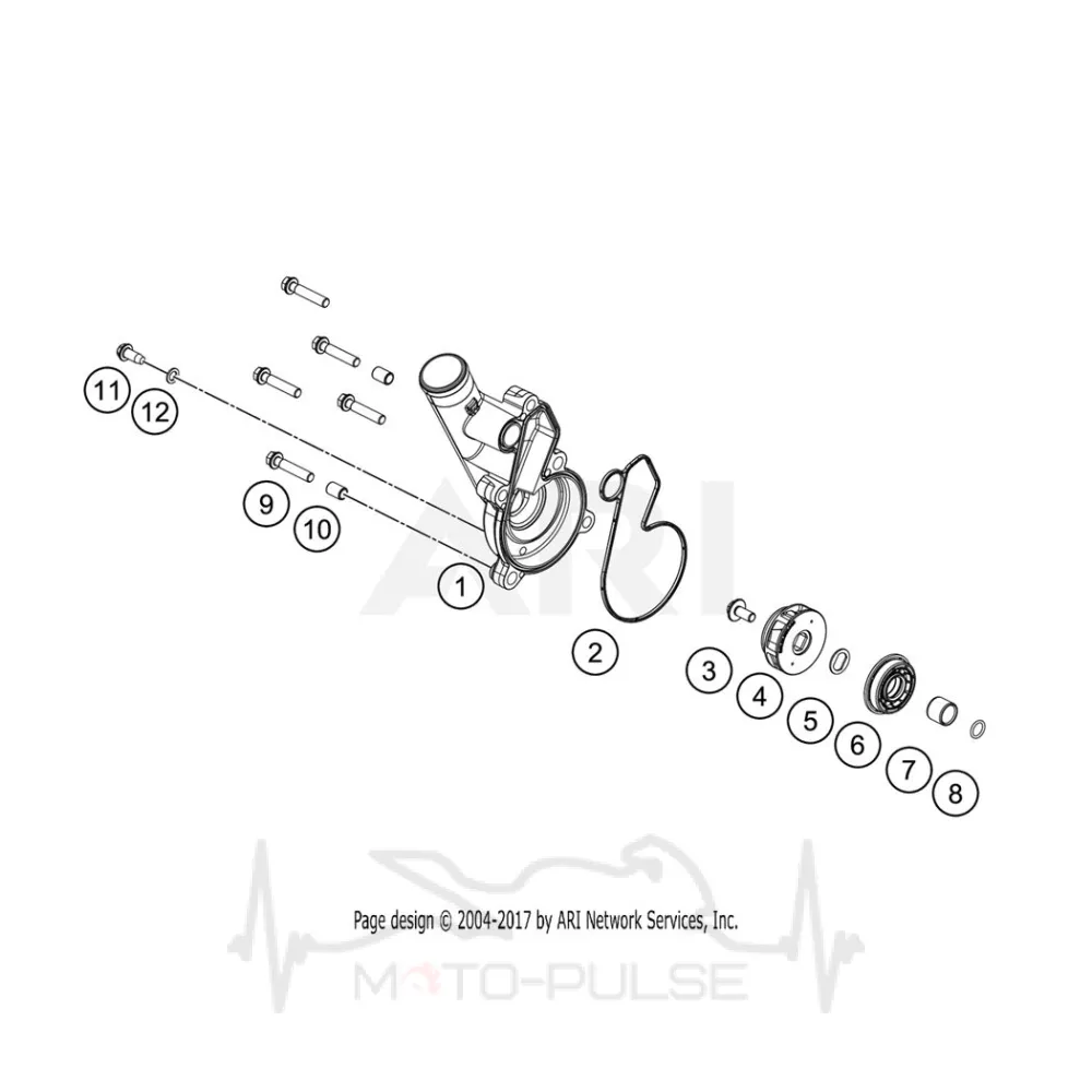 Сальник помпы 34.5x15x9 Duo KTM 890\790 Adventure 0760153459