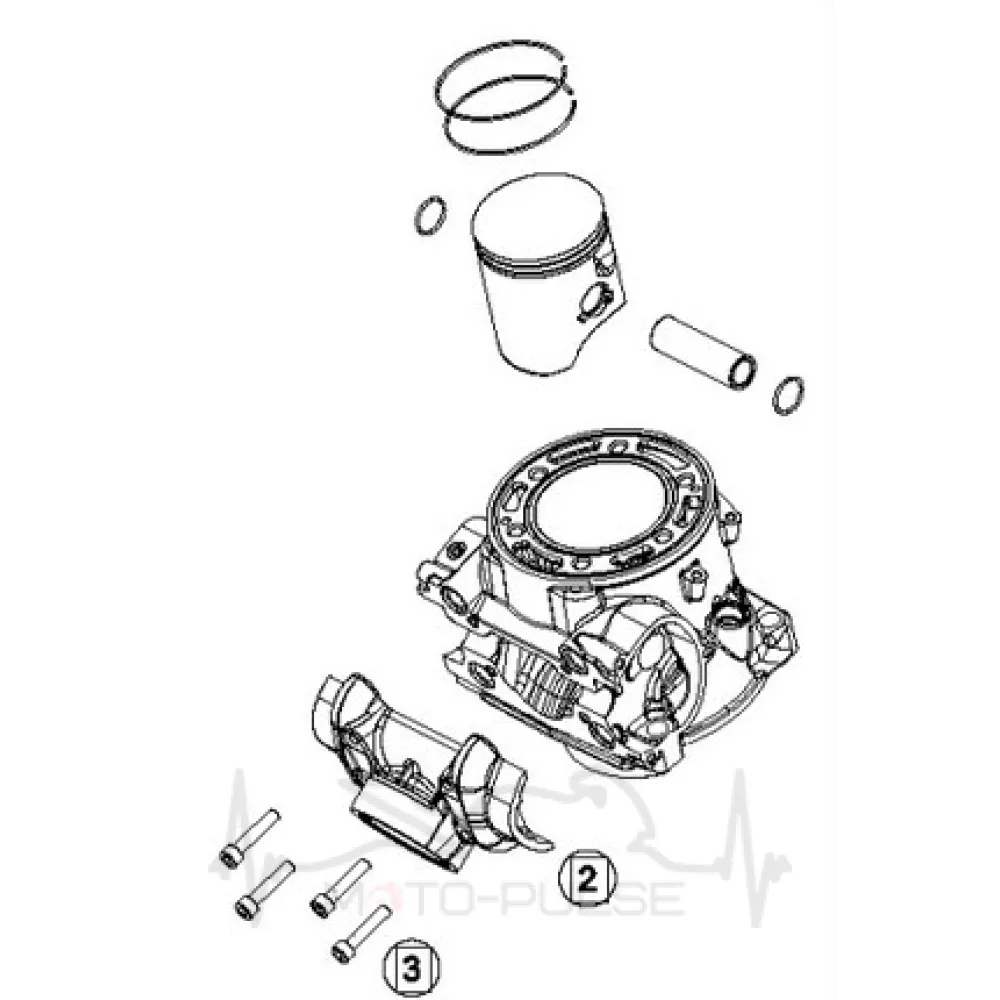ЦПГ KTM EXC 300 2018 55630038100 \ 55630038000