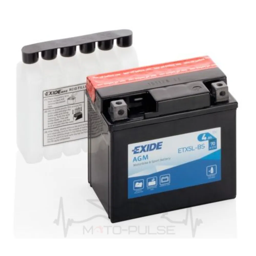 АКБ 5А EXIDE ETX5L-BS = YTX5L-BS