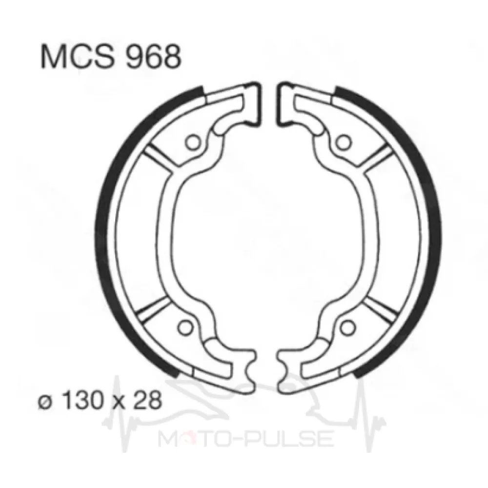 Колодки гальмівні LUCAS MCS968 = MCS968:009