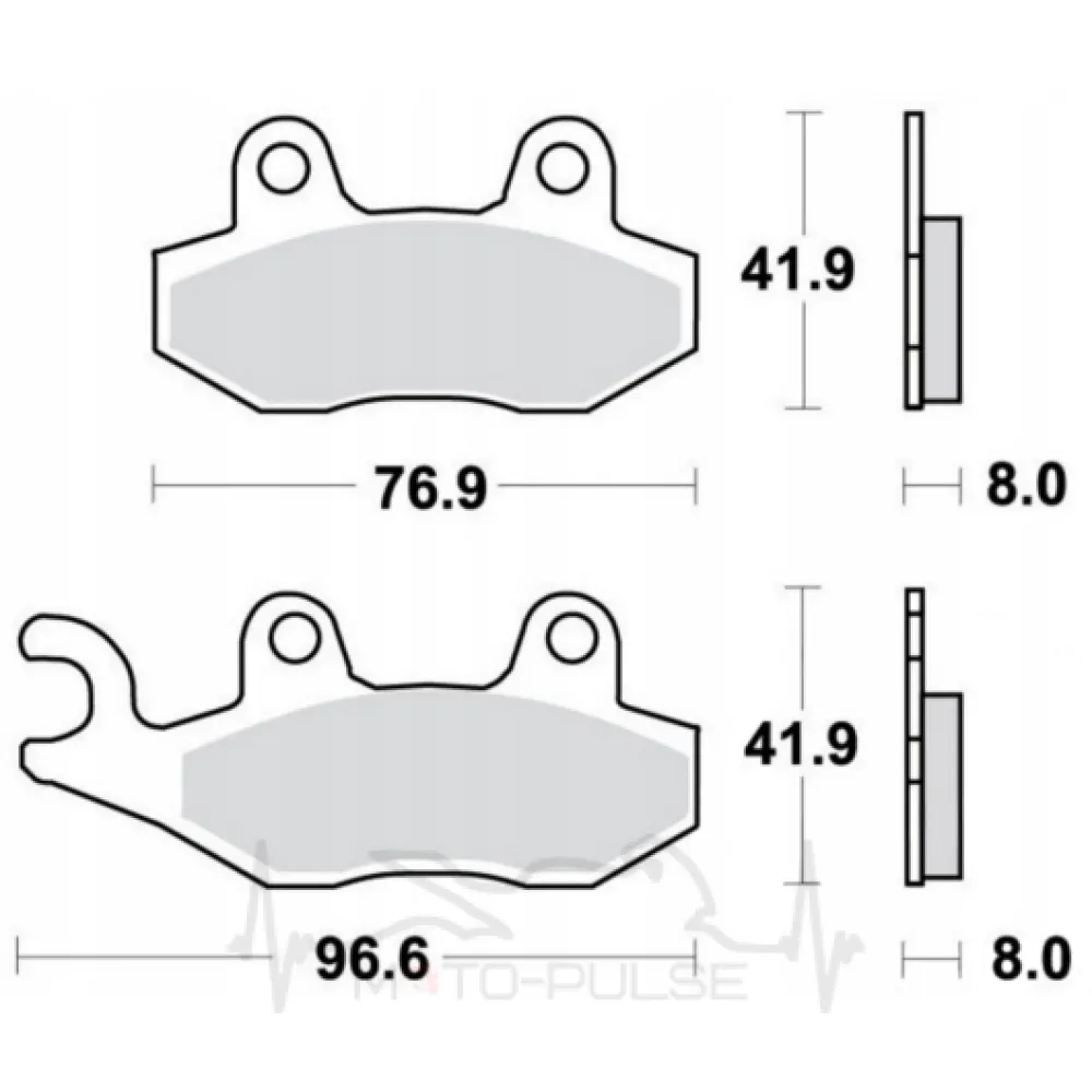 Колодки тормозные CLB 125