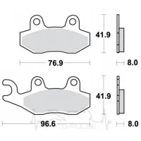 Колодки тормозные CLB 125