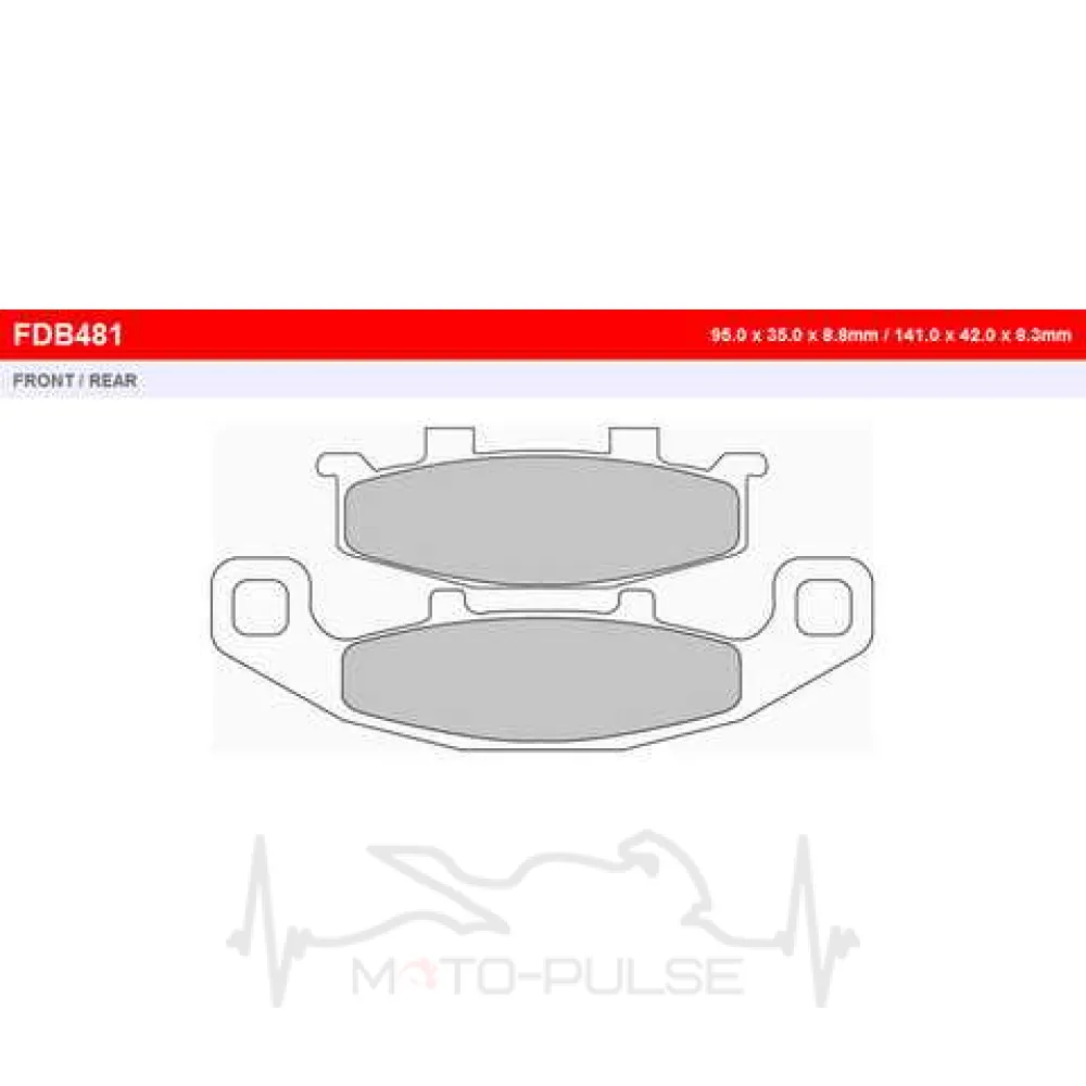 Колодки тормозные FE FDB481P