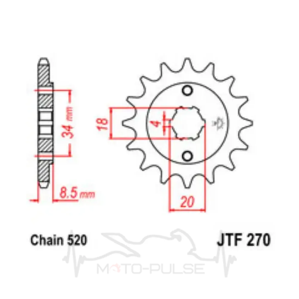 Звезда передняя Geon Daytona 350 Invader JTF270.15