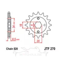 Звезда передняя  Geon Daytona 350 Invader JTF270.15